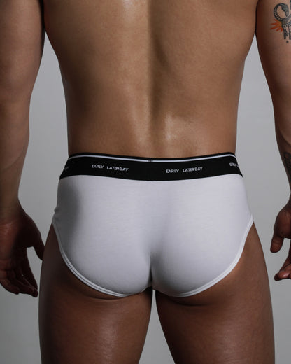 EARLY LOGO BRIEF WHITE